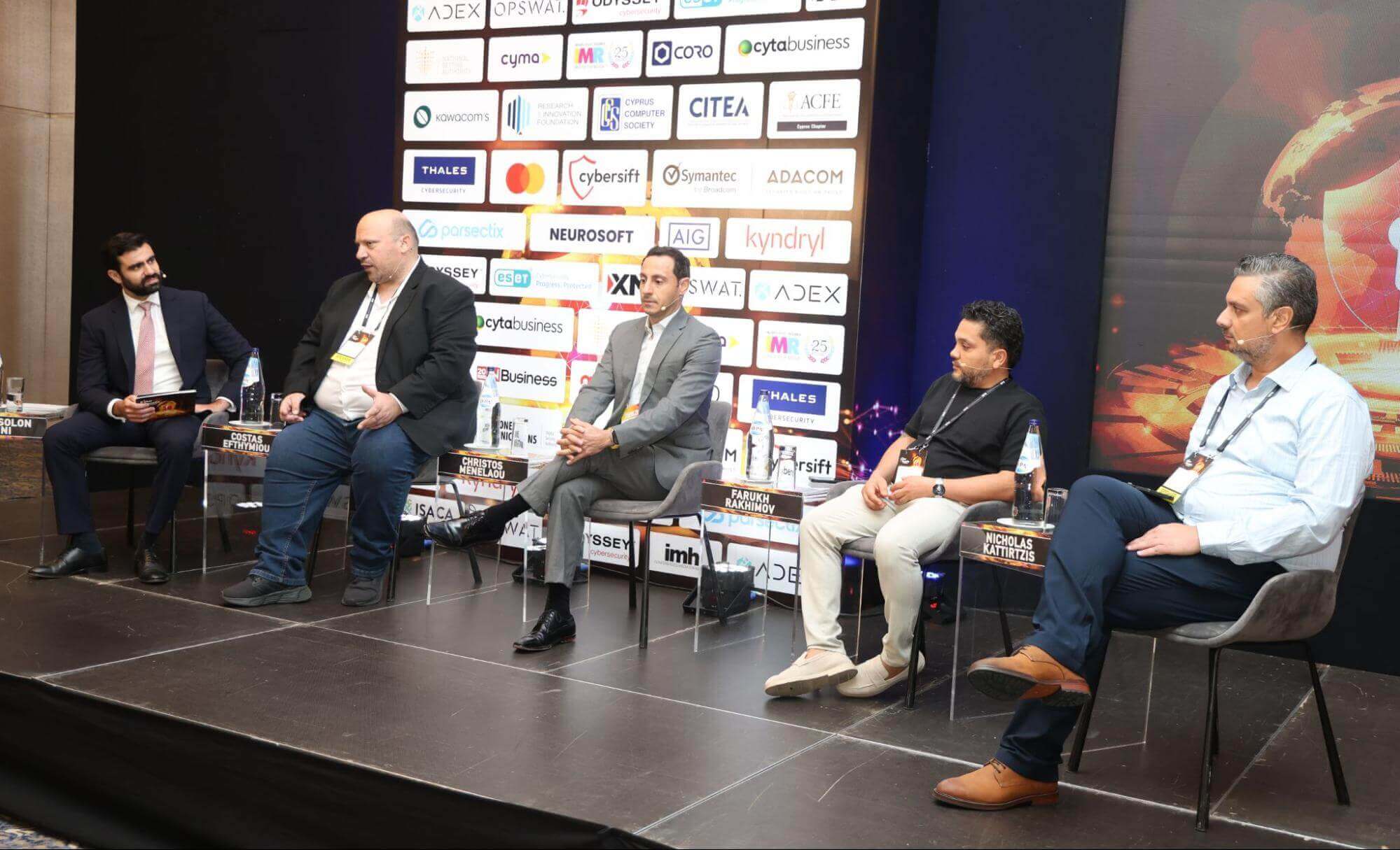 AdTech - Farukh Rakhimov speaking at the NIS2 panel during the 6th Cyber Security Conference in Nicosia